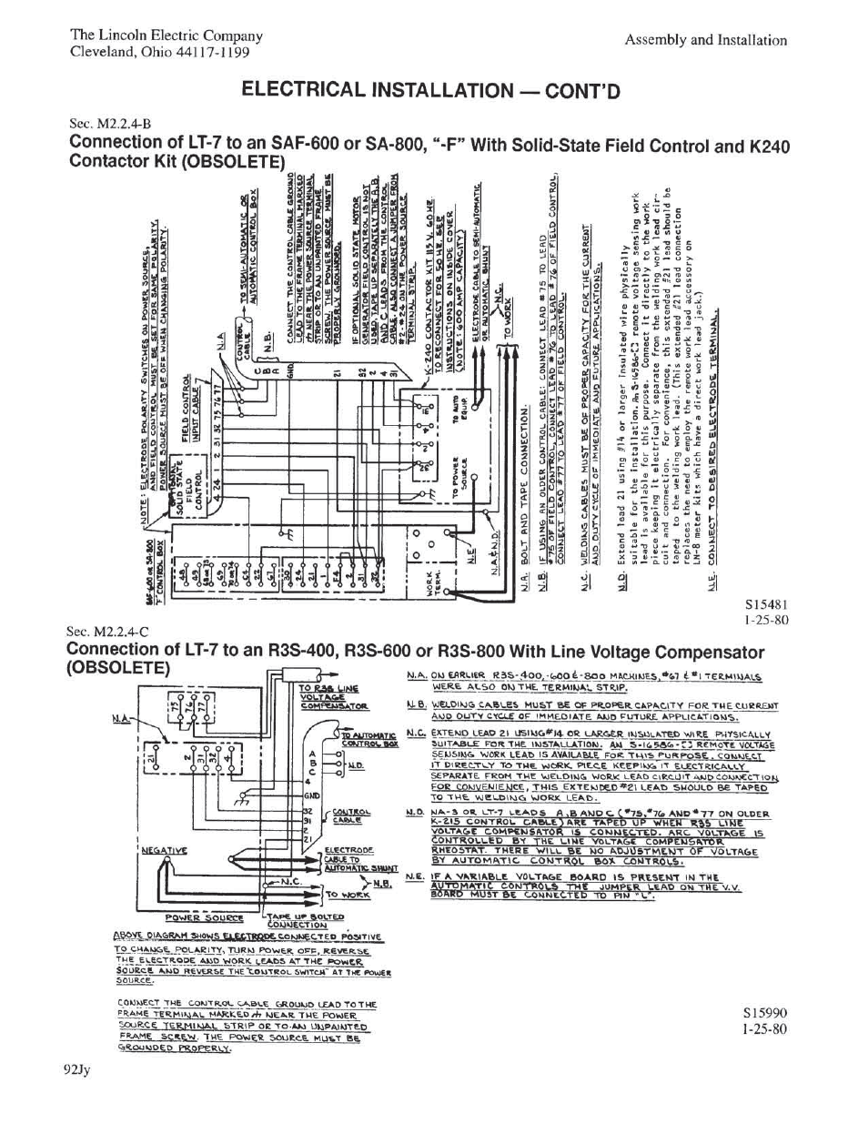 Lincoln Electric IM279 LT-7 LINCOLDWELD Tractor User Manual | Page 10 / 88