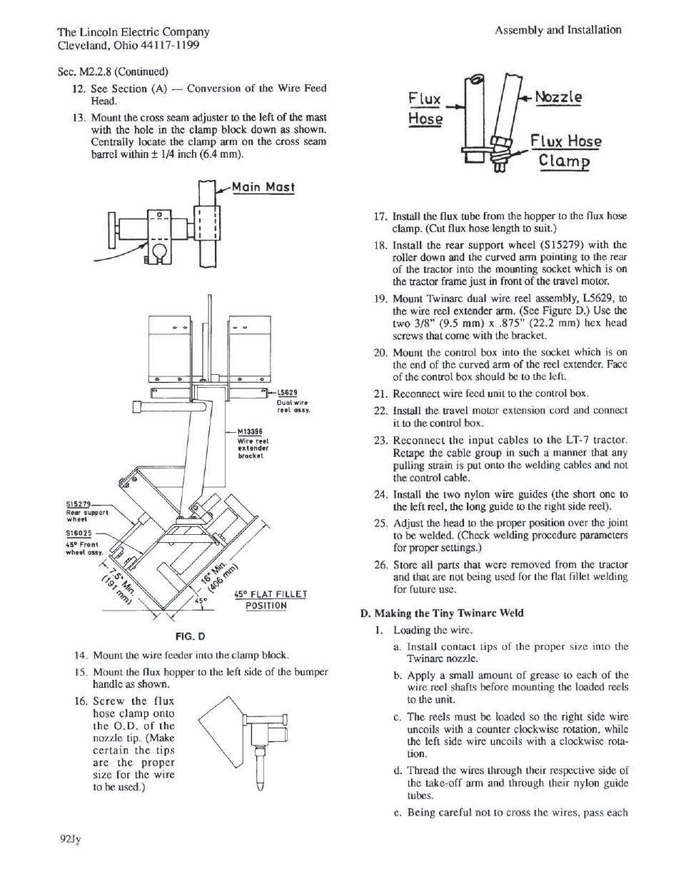 Lincoln Electric IM279 LT-7 LINCOLDWELD Tractor User Manual | Page 23 / 88