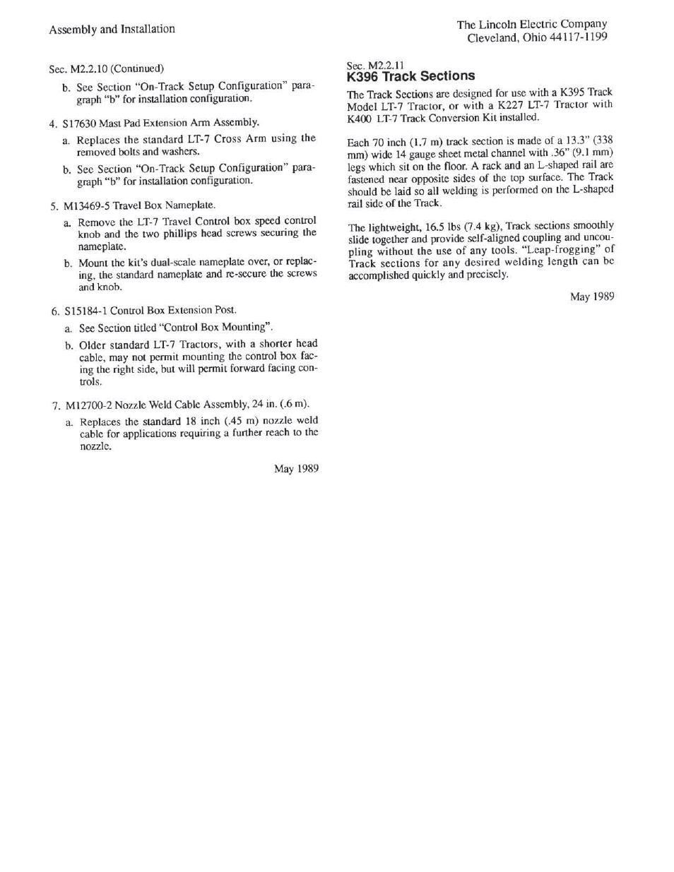 Lincoln Electric IM279 LT-7 LINCOLDWELD Tractor User Manual | Page 28 / 88