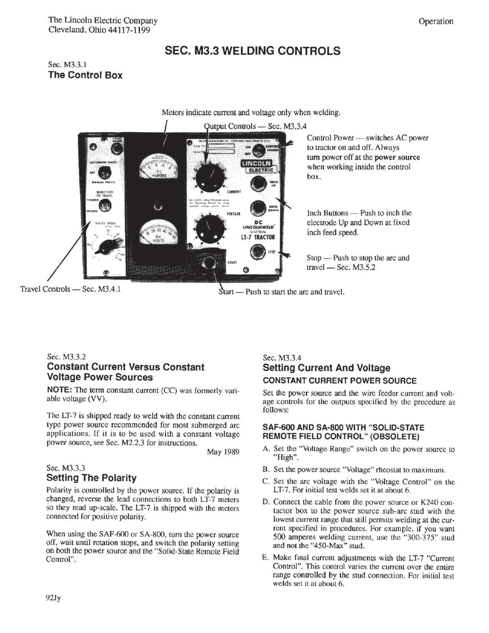 Lincoln Electric IM279 LT-7 LINCOLDWELD Tractor User Manual | Page 45 / 88