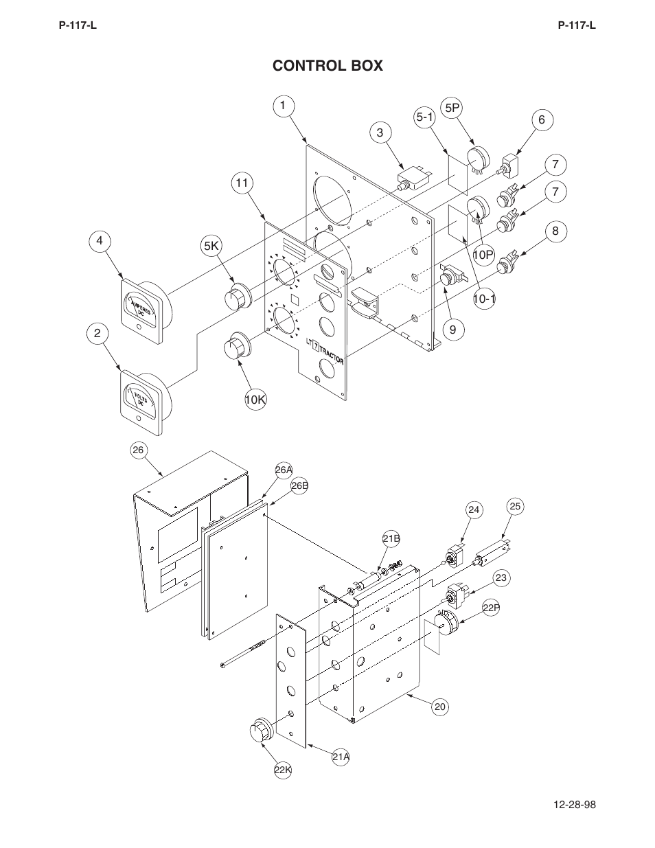 Control box | Lincoln Electric IM279 LT-7 LINCOLDWELD Tractor User Manual | Page 64 / 88