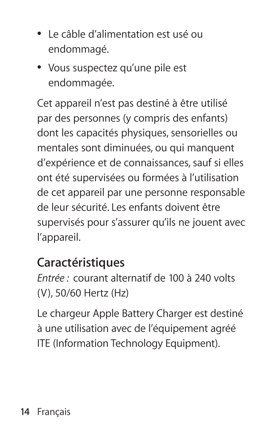 Apple Battery Charger User Manual | Page 14 / 52