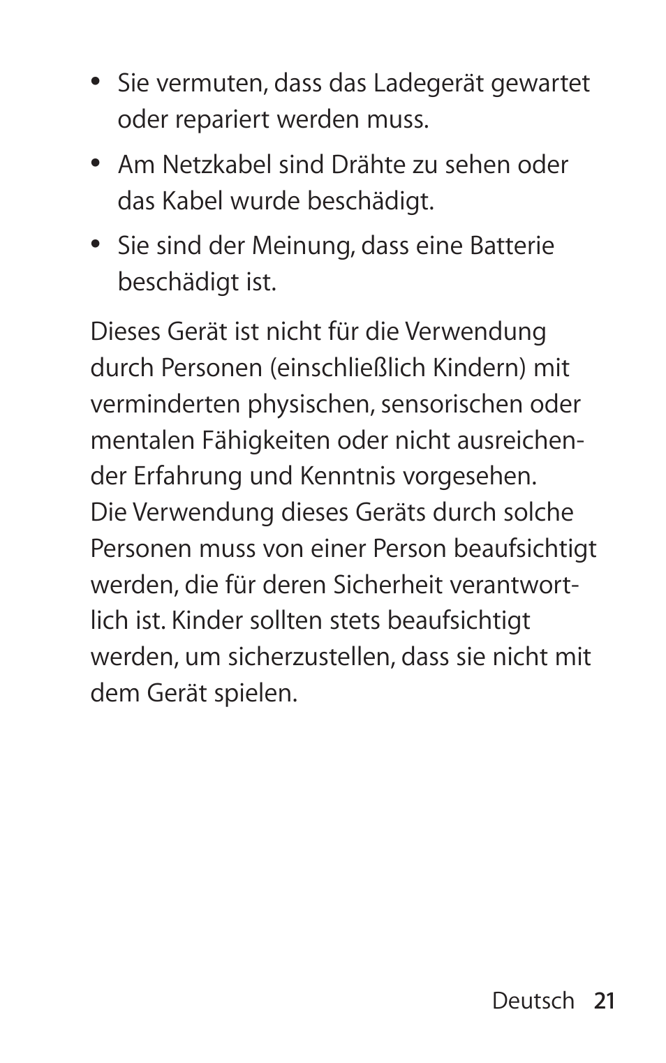 Apple Battery Charger User Manual | Page 21 / 52