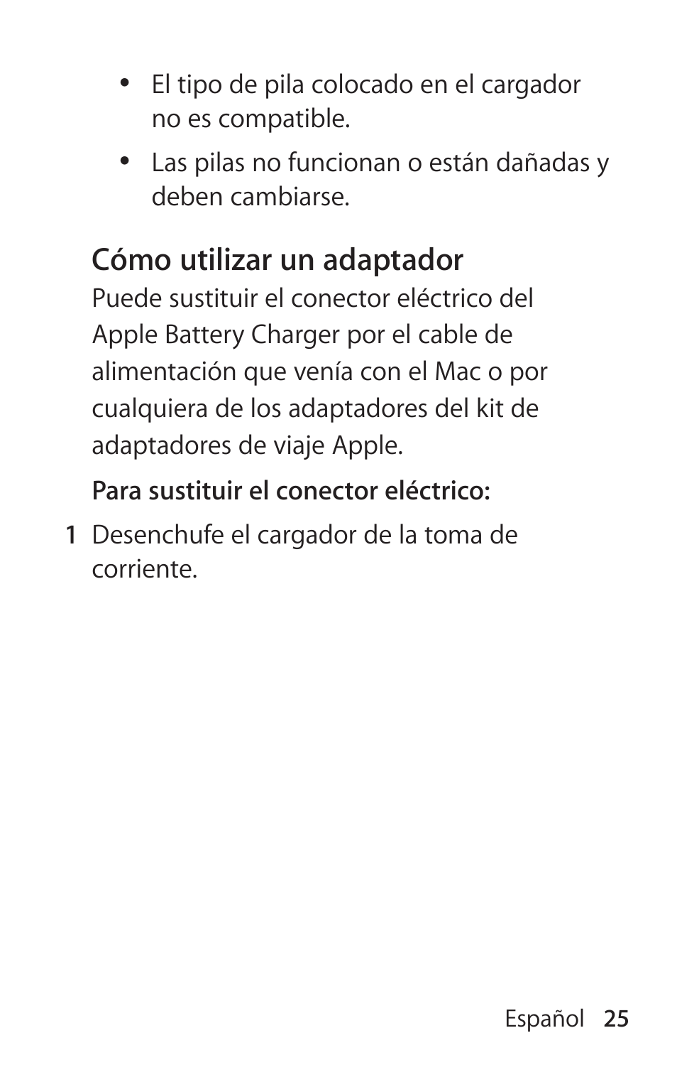 Apple Battery Charger User Manual | Page 25 / 52