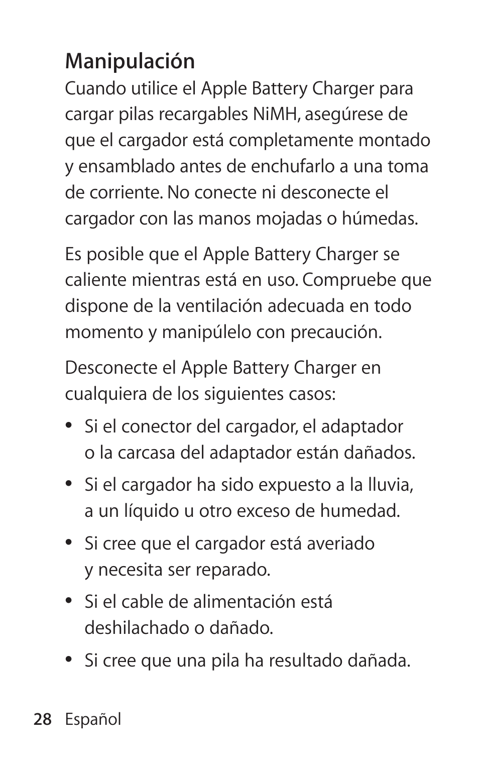 Apple Battery Charger User Manual | Page 28 / 52