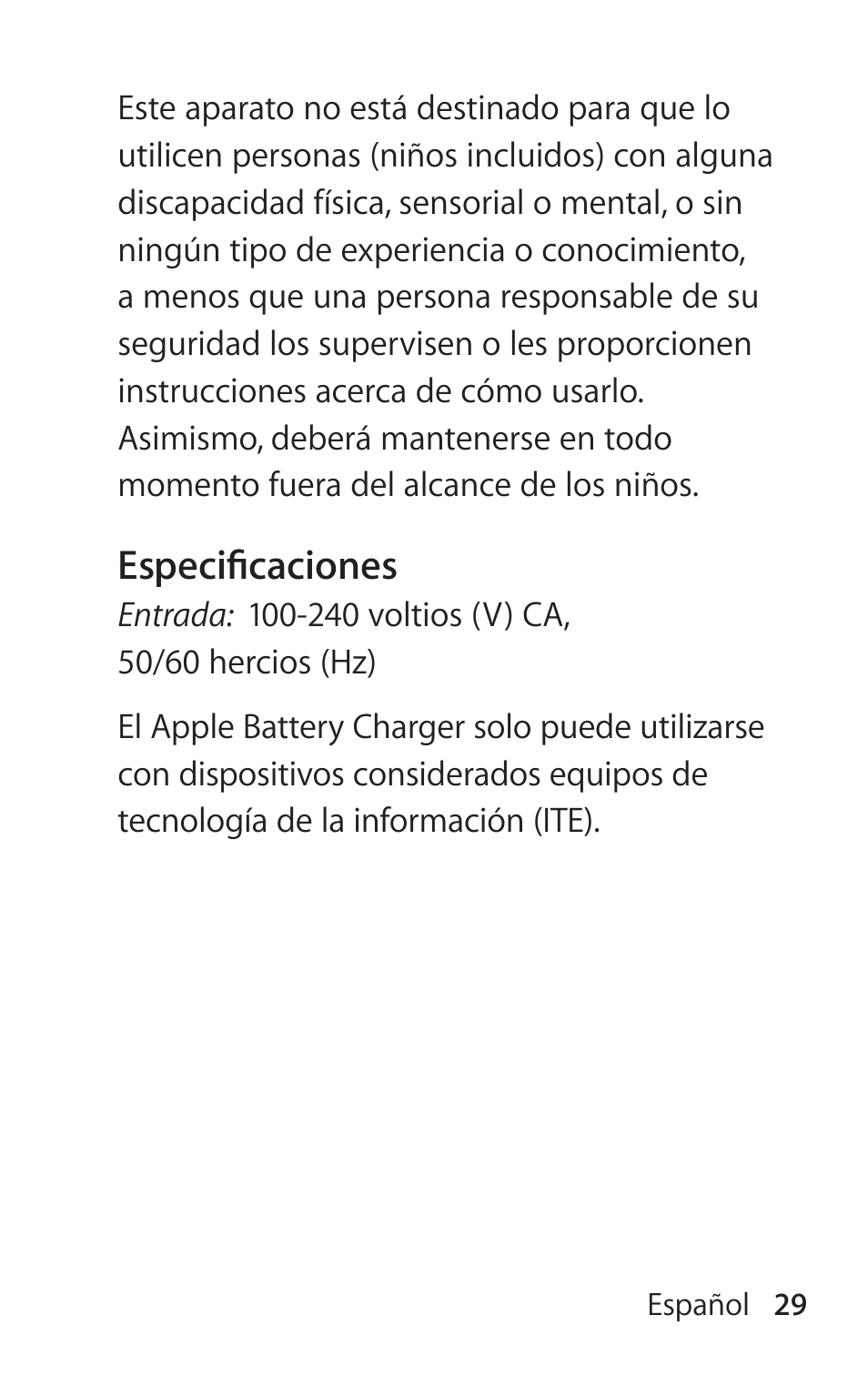 Apple Battery Charger User Manual | Page 29 / 52