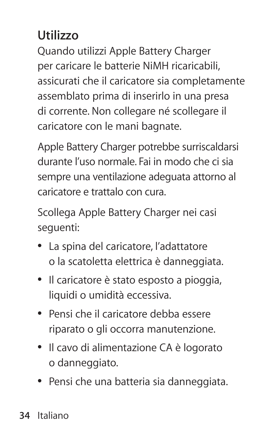 Apple Battery Charger User Manual | Page 34 / 52