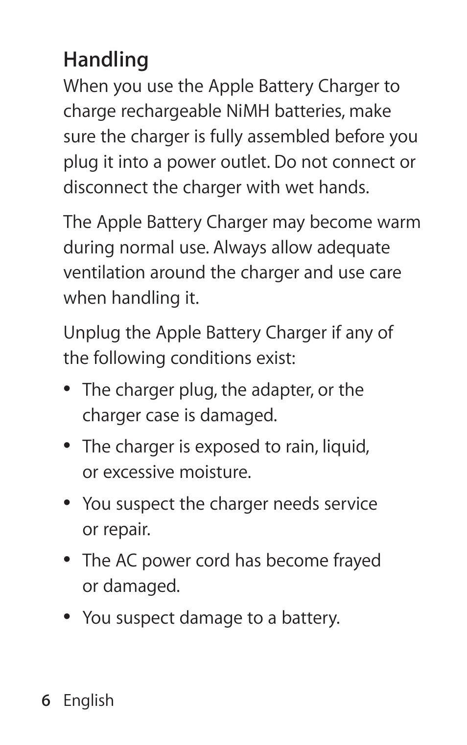 Apple Battery Charger User Manual | Page 6 / 52