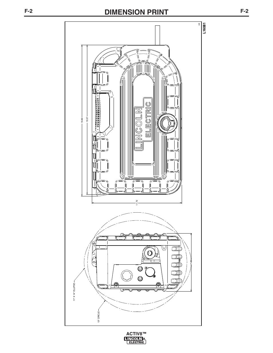 Dimension print, Activ8 | Lincoln Electric IM10085 ACTIV8 User Manual | Page 37 / 42