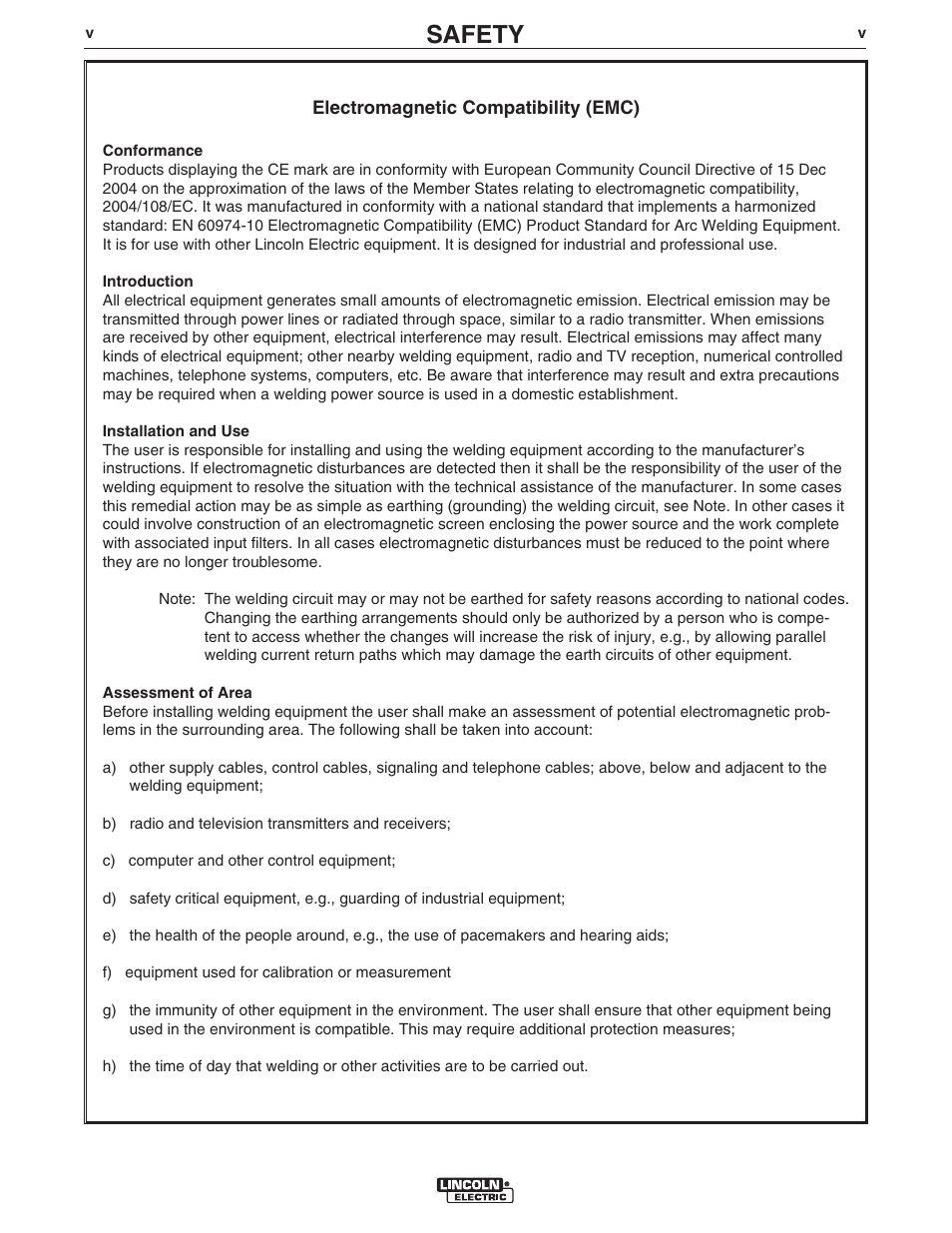 Safety | Lincoln Electric IM10092 LN-25 PIPE User Manual | Page 6 / 39