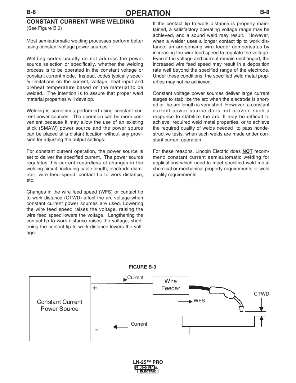 Operation | Lincoln Electric IM10031 LN-25 PRO User Manual | Page 26 / 43