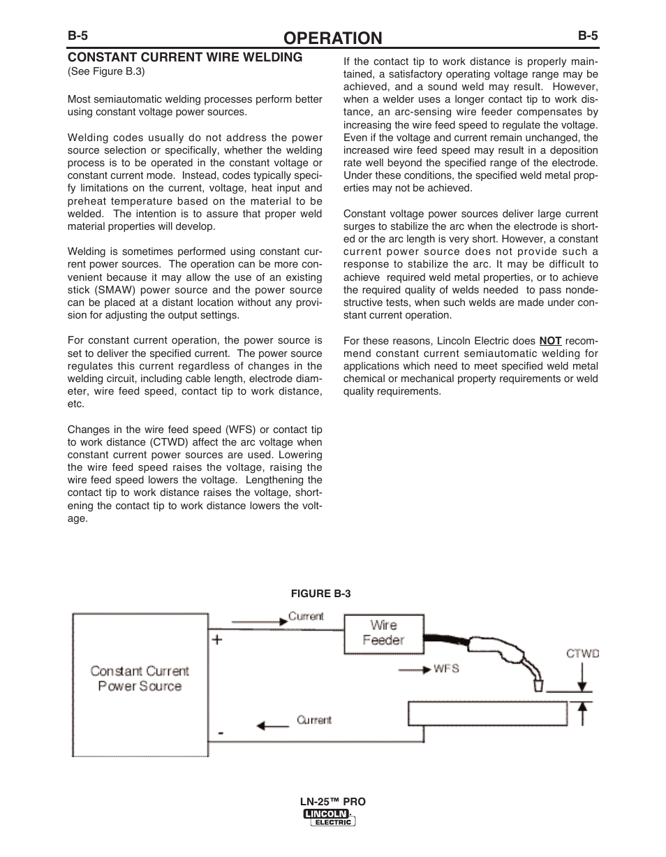 Operation | Lincoln Electric IM10076 LN-25 PRO User Manual | Page 23 / 64