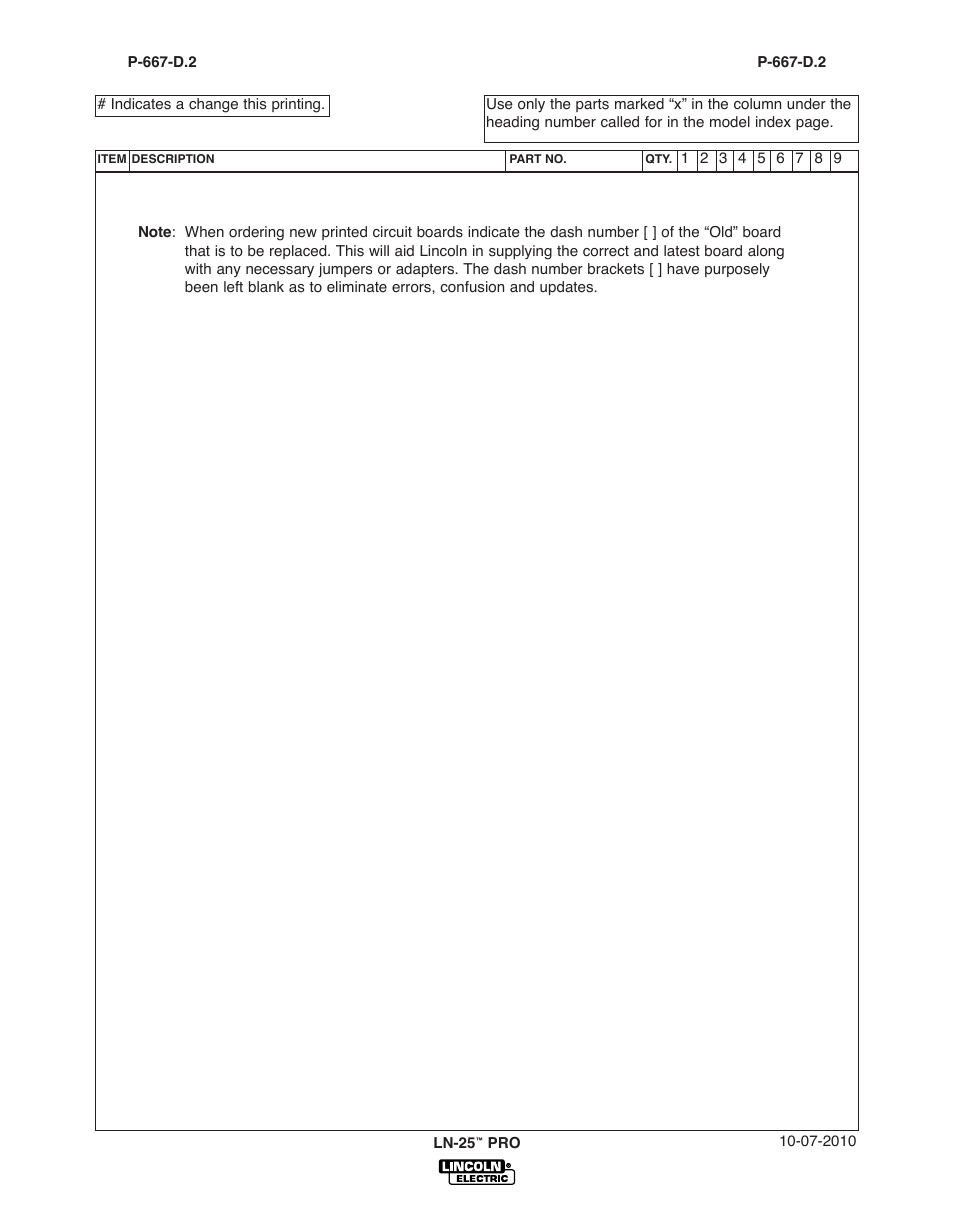 Lincoln Electric IM10076 LN-25 PRO User Manual | Page 50 / 64