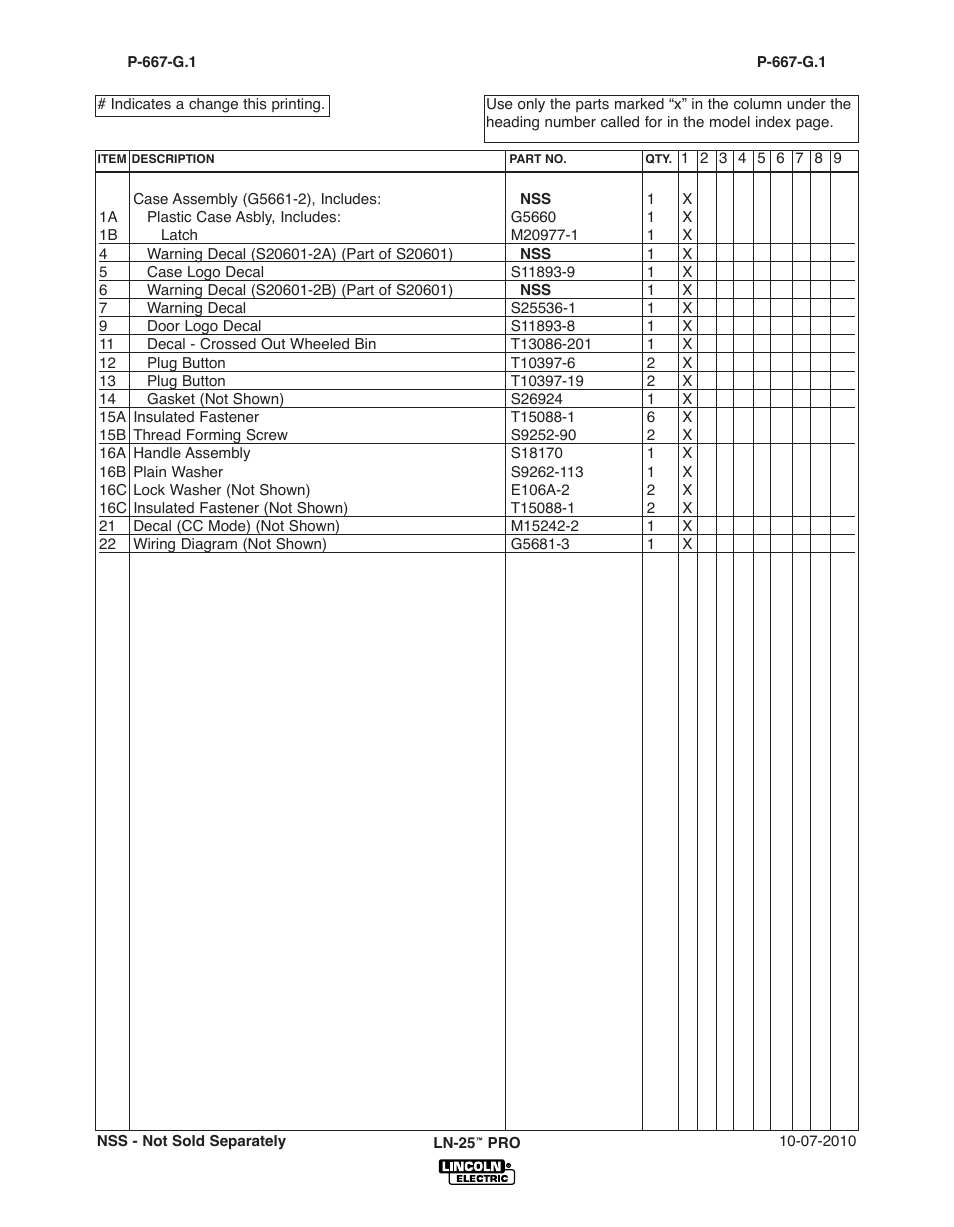 Lincoln Electric IM10076 LN-25 PRO User Manual | Page 59 / 64