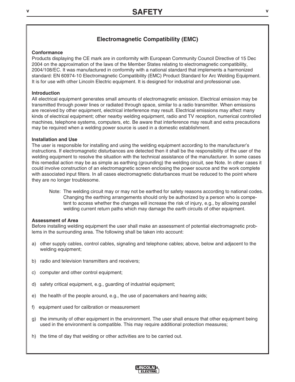 Safety | Lincoln Electric IM10079 LN-25 PRO DUAL POWER User Manual | Page 6 / 44