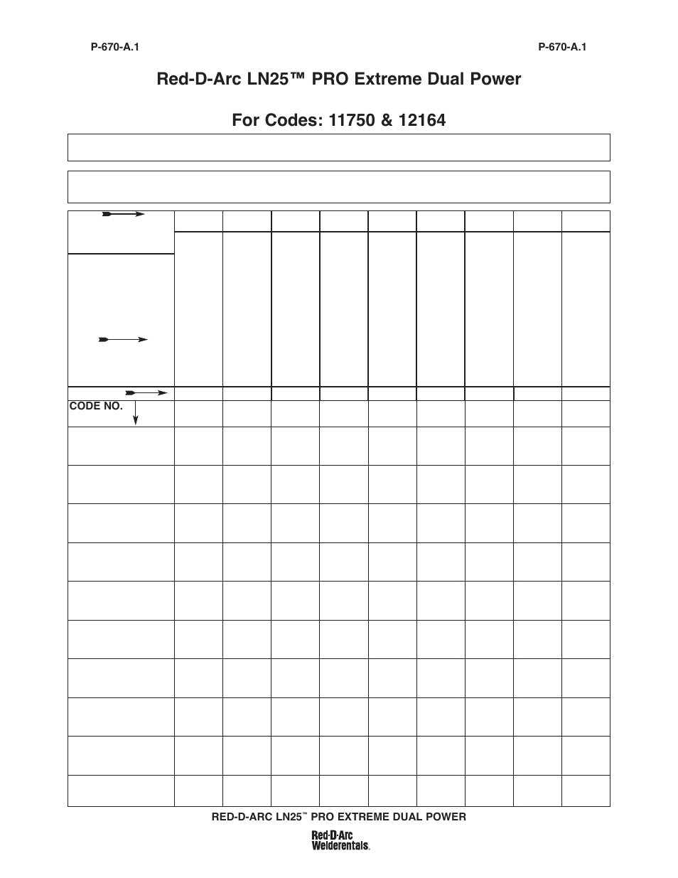 Lincoln Electric IM10080 RED-D-ARC LN-25 PRO EXTREME DUAL POWER User Manual | Page 47 / 68