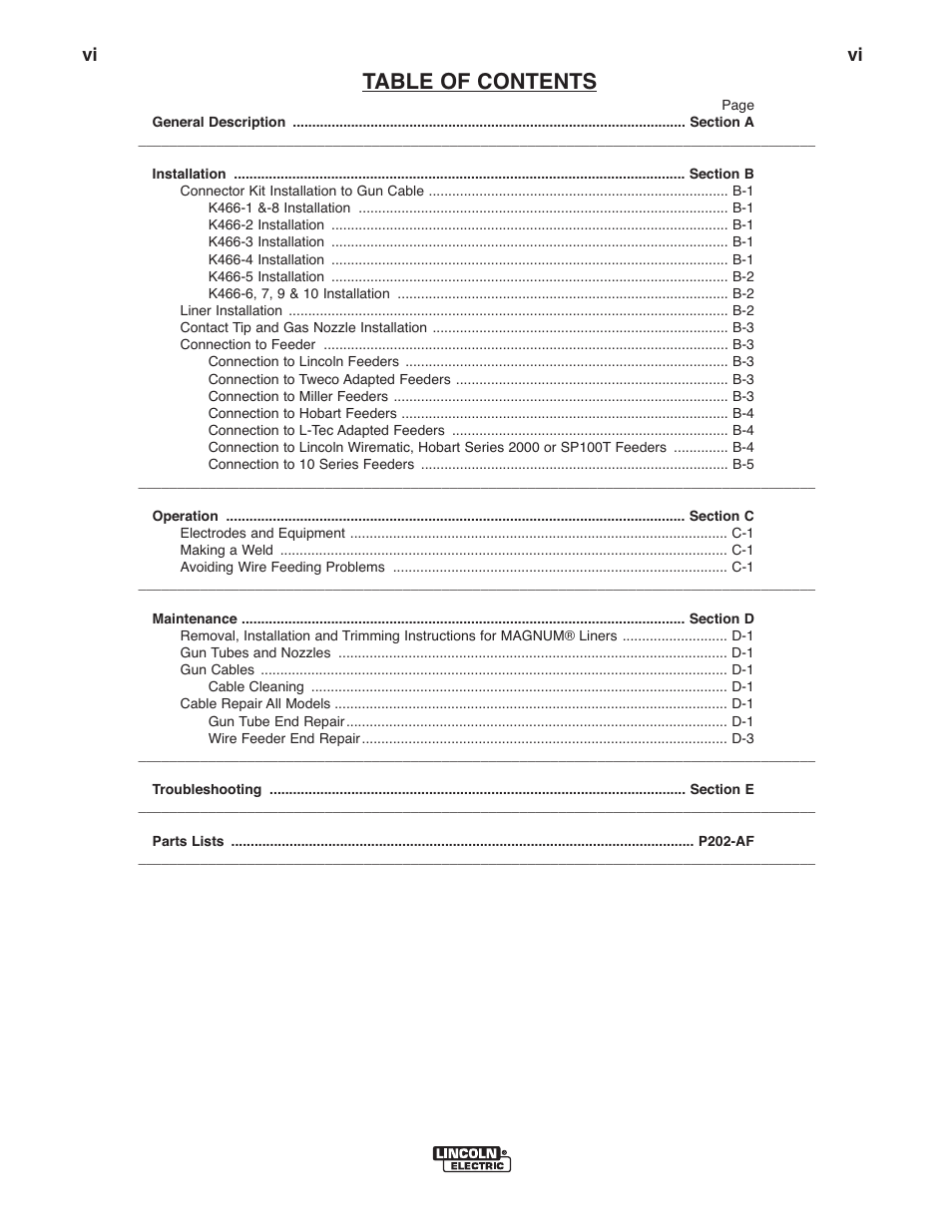 Lincoln Electric IM10009 MAGNUM PRO 250_350_450_550 User Manual | Page 7 / 27