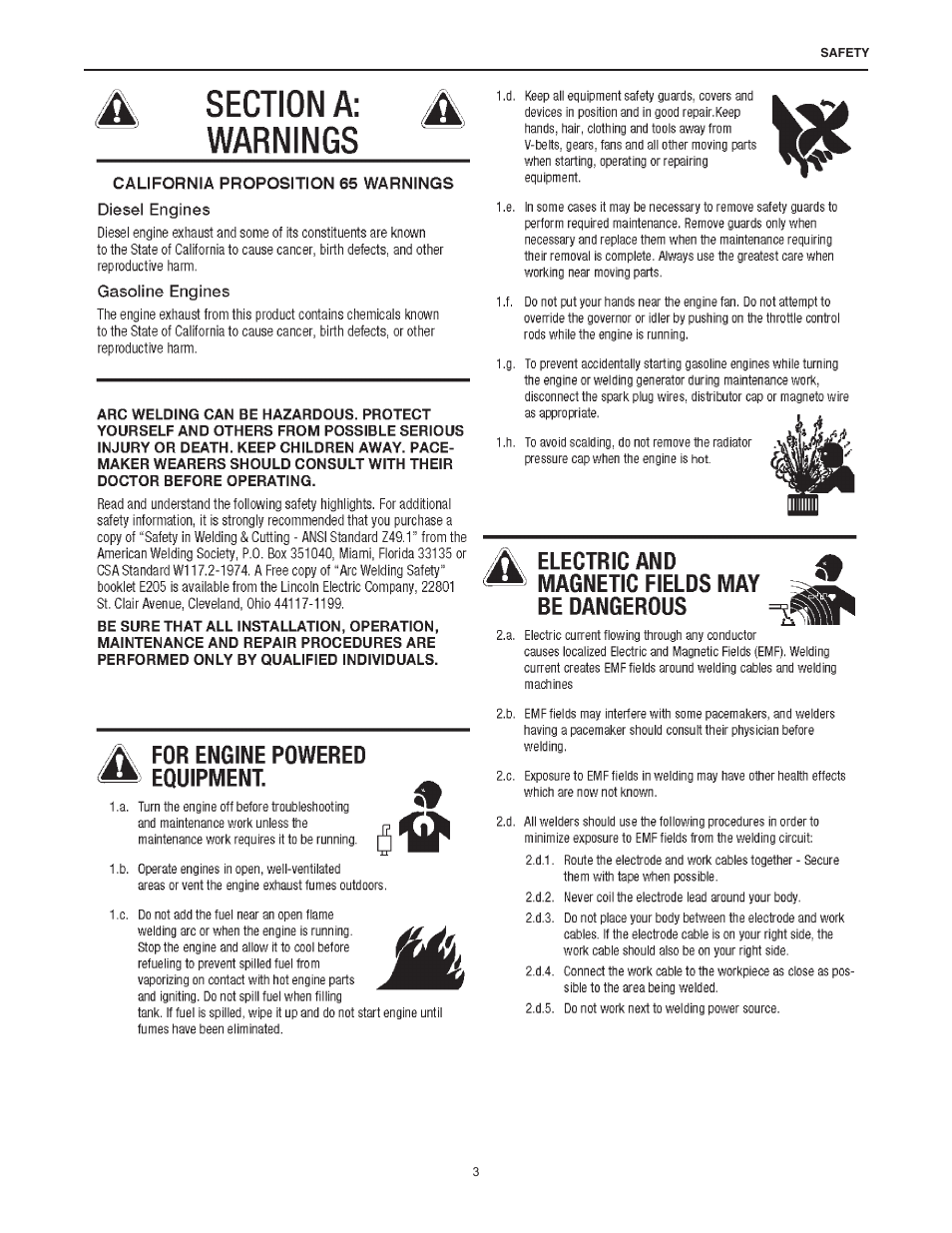 Lincoln Electric IM10168 K3355-,K3356-,K3357-,K3358- MAGNUM PRO AL Push Pull Gun User Manual | Page 3 / 28