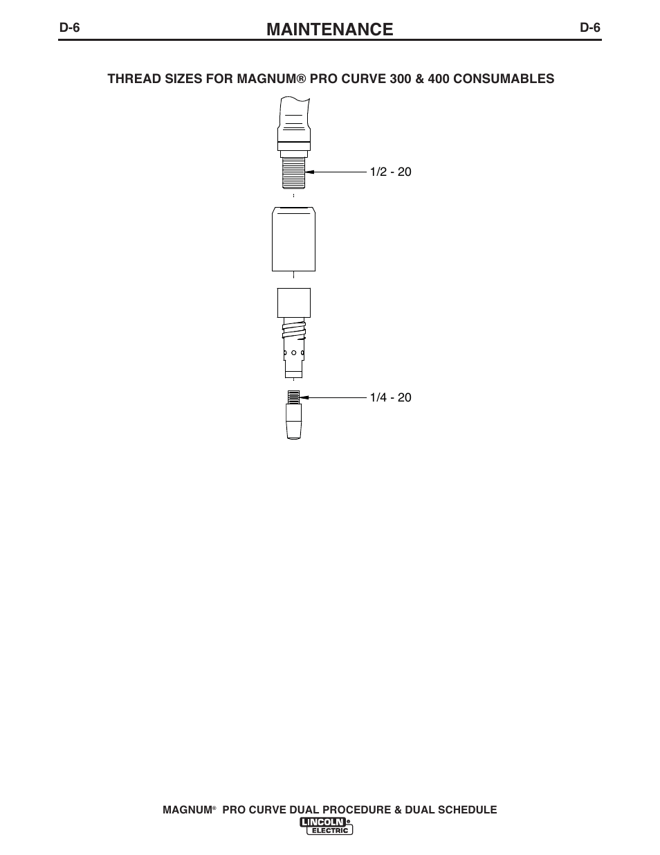 Maintenance | Lincoln Electric IM10104 MAGNUM K3092-,K3093-,K3098-, K3130- PRO CURVE User Manual | Page 21 / 28