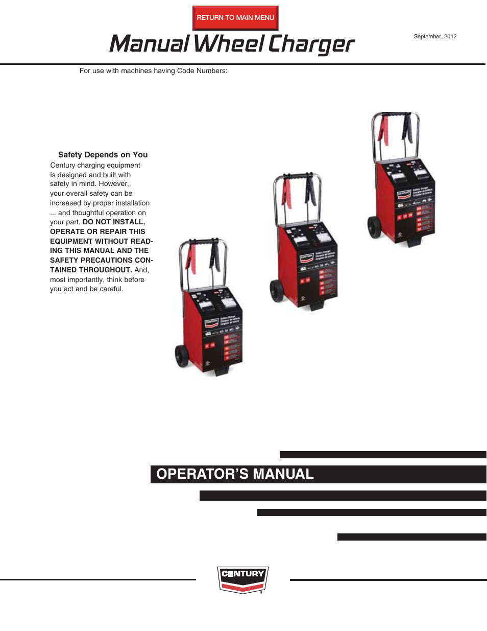 Lincoln Electric IM10130 K3149-1 (11860) Wheel Charger User Manual | 18 pages