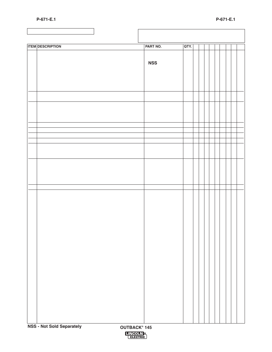 Lincoln Electric IM10073 OUTBACK 145 User Manual | Page 41 / 44