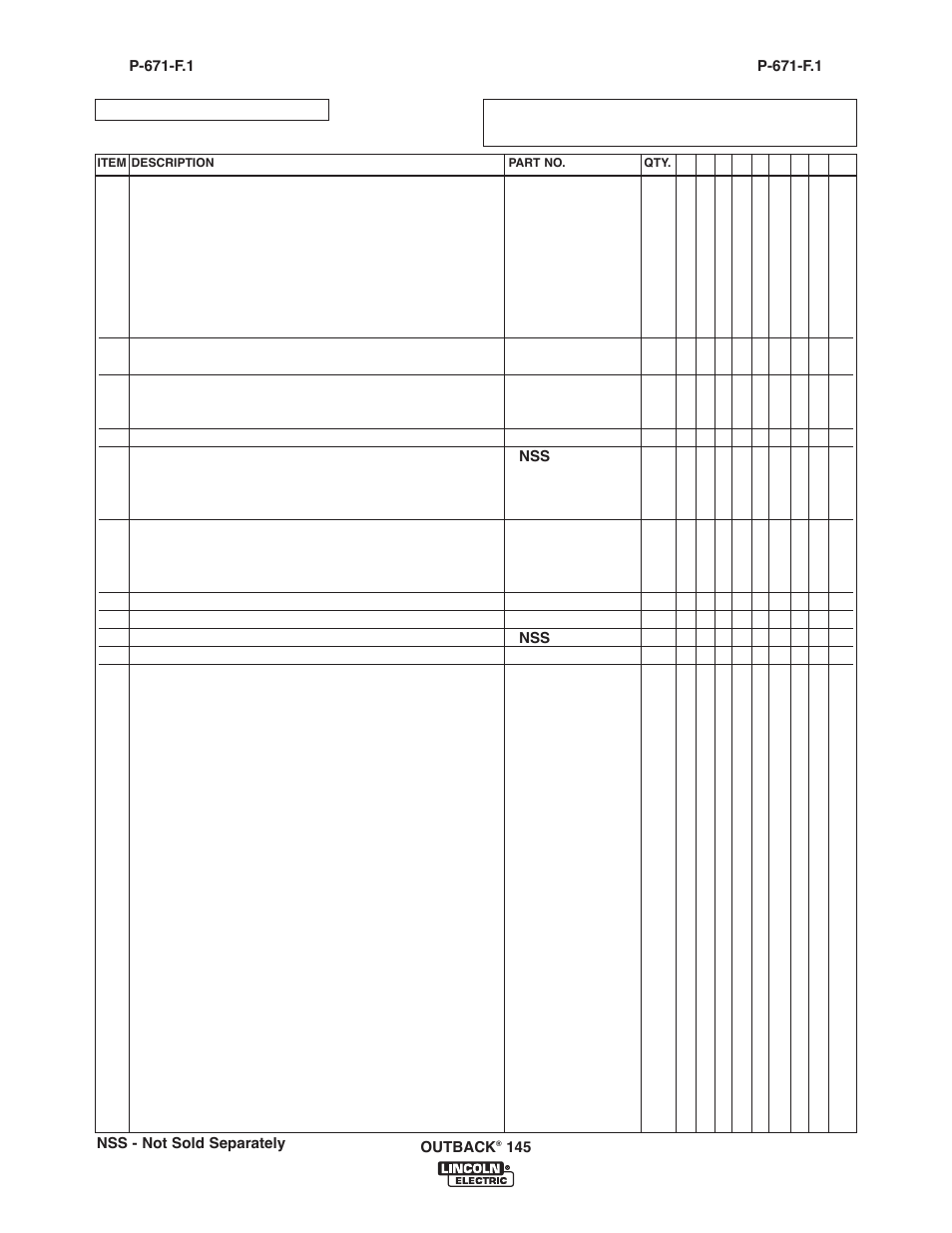 Lincoln Electric IM10073 OUTBACK 145 User Manual | Page 43 / 44