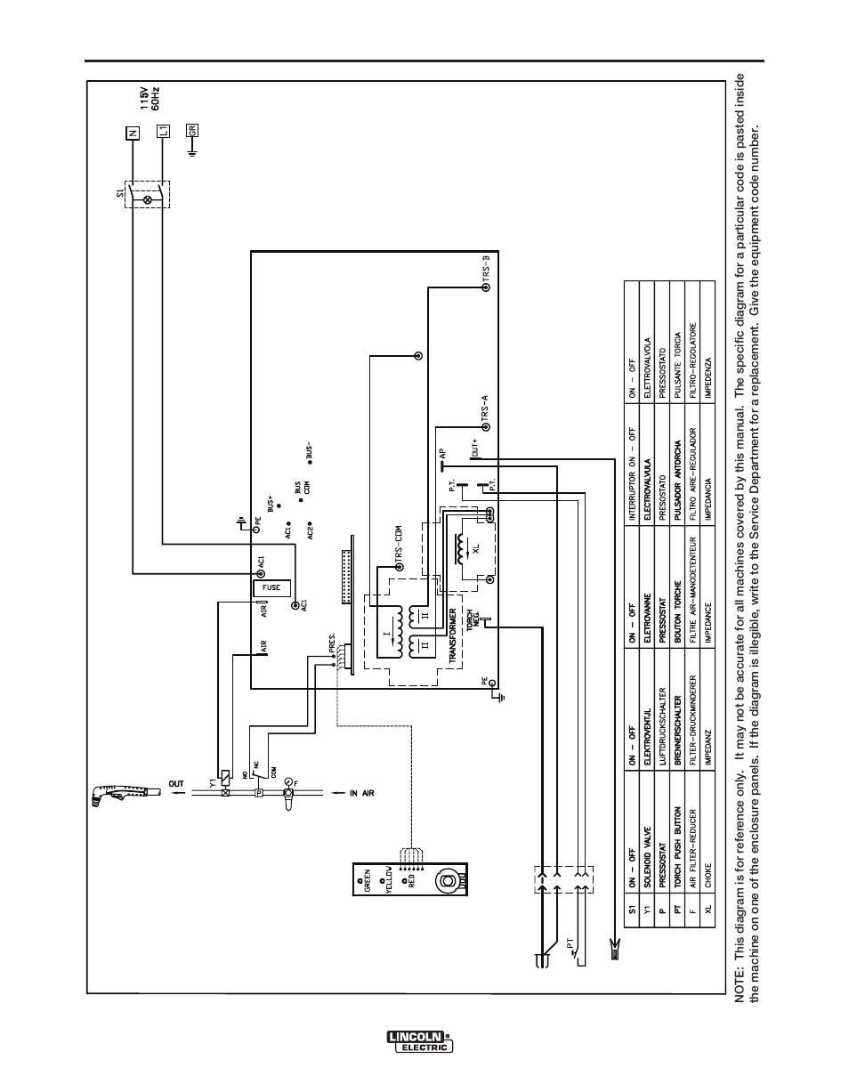 Diagrams, Plasma 20 | Lincoln Electric IM10006 PLASMA 20 User Manual | Page 20 / 24