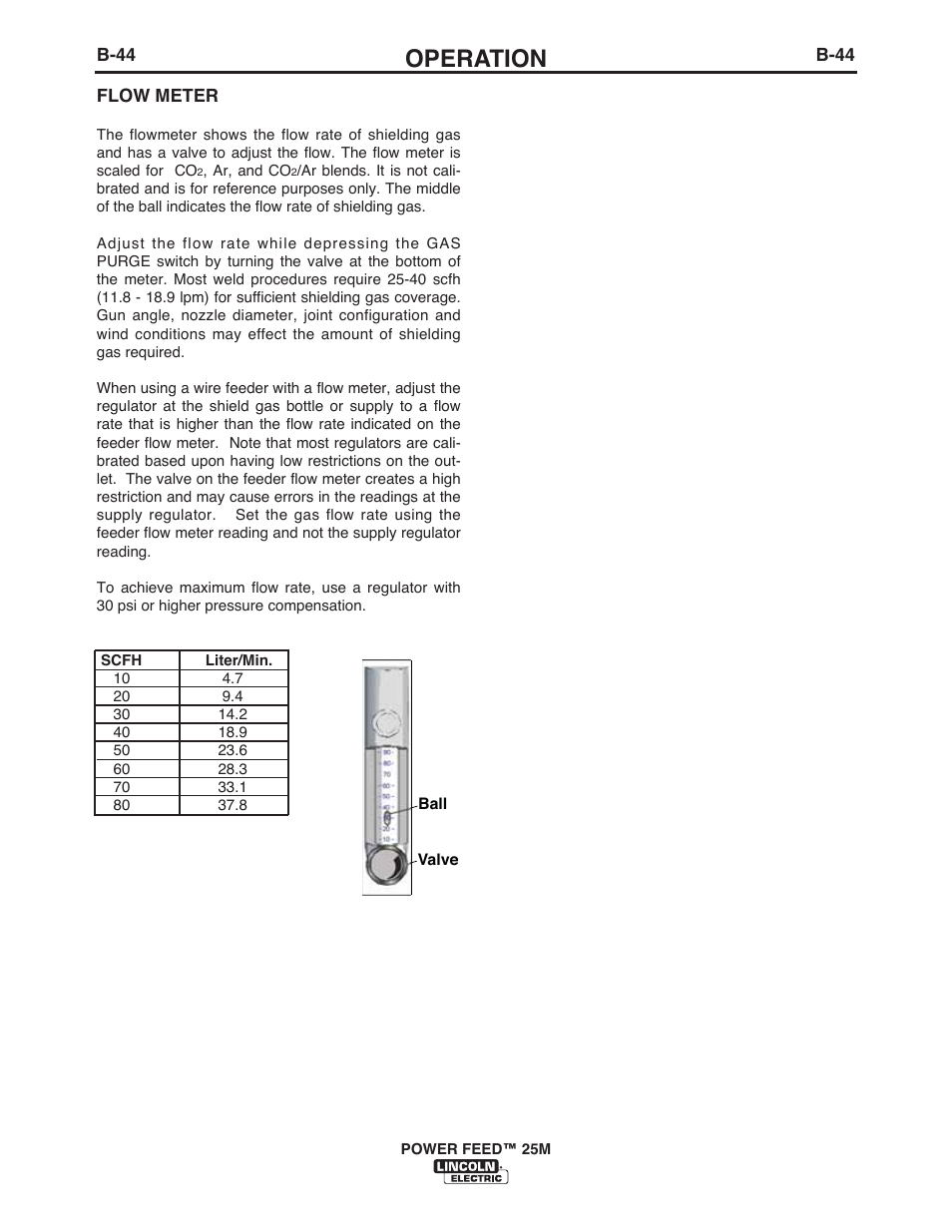 Operation | Lincoln Electric IM10077 POWER FEED 25M User Manual | Page 60 / 92