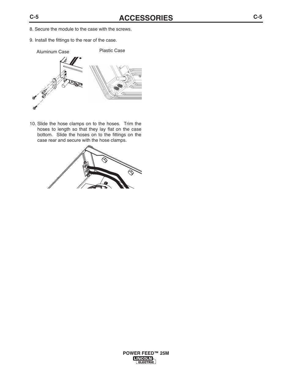 Accessories | Lincoln Electric IM10077 POWER FEED 25M User Manual | Page 65 / 92