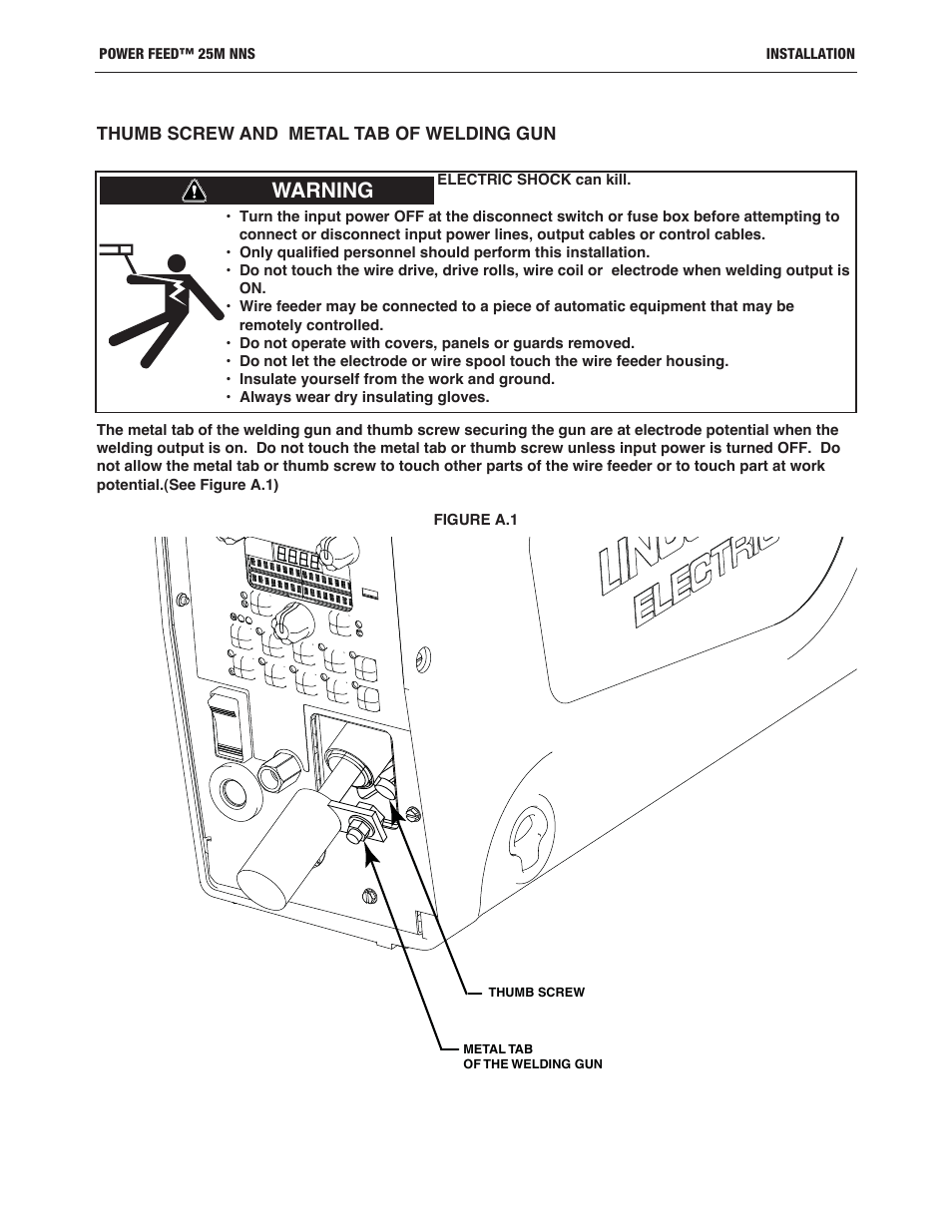 Warning | Lincoln Electric IM10180 POWER FEED 25M NNS User Manual | Page 10 / 72