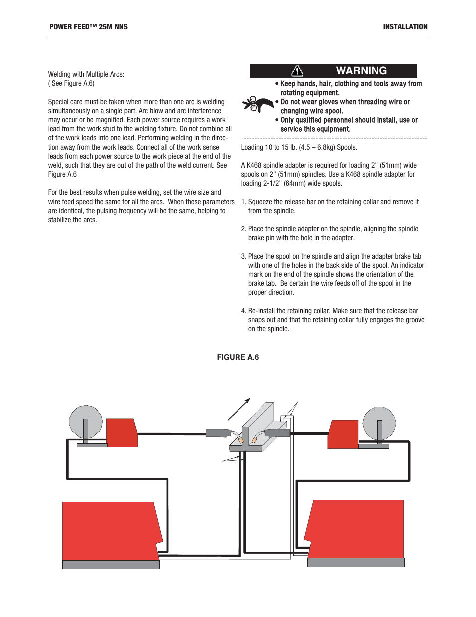 Warning | Lincoln Electric IM10180 POWER FEED 25M NNS User Manual | Page 14 / 72