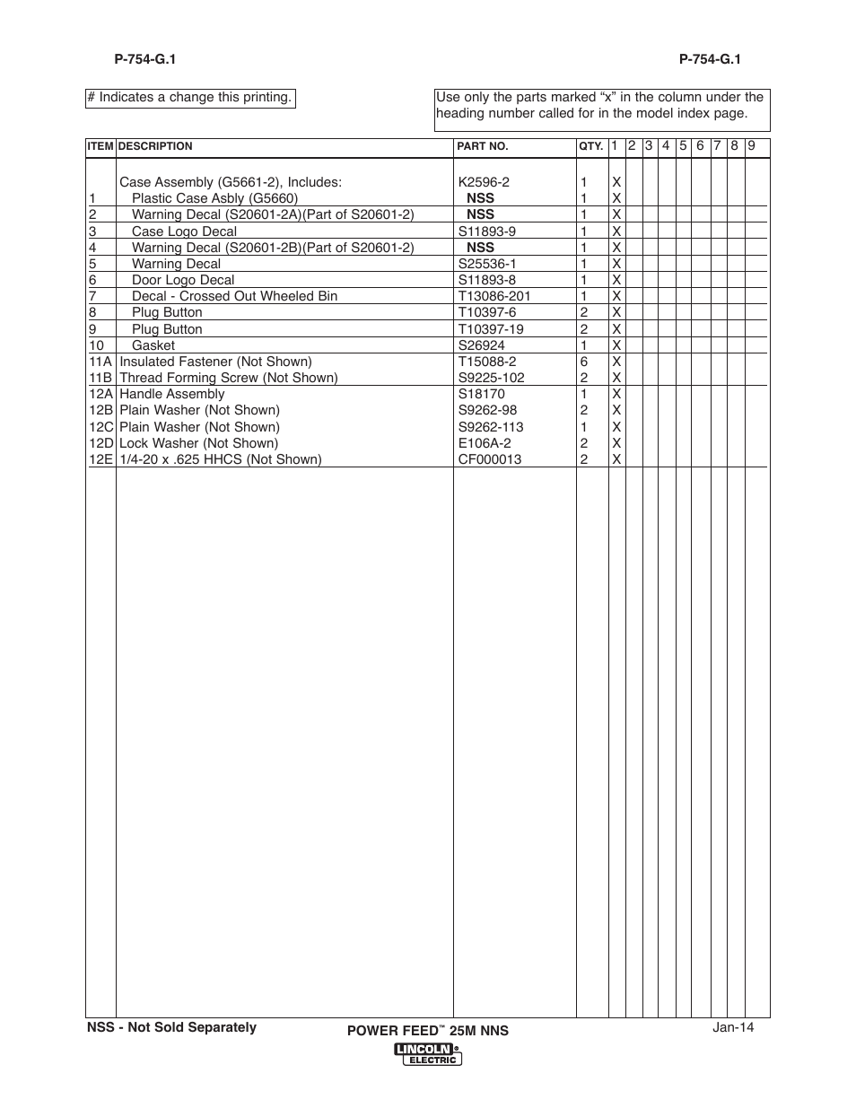 Lincoln Electric IM10180 POWER FEED 25M NNS User Manual | Page 71 / 72