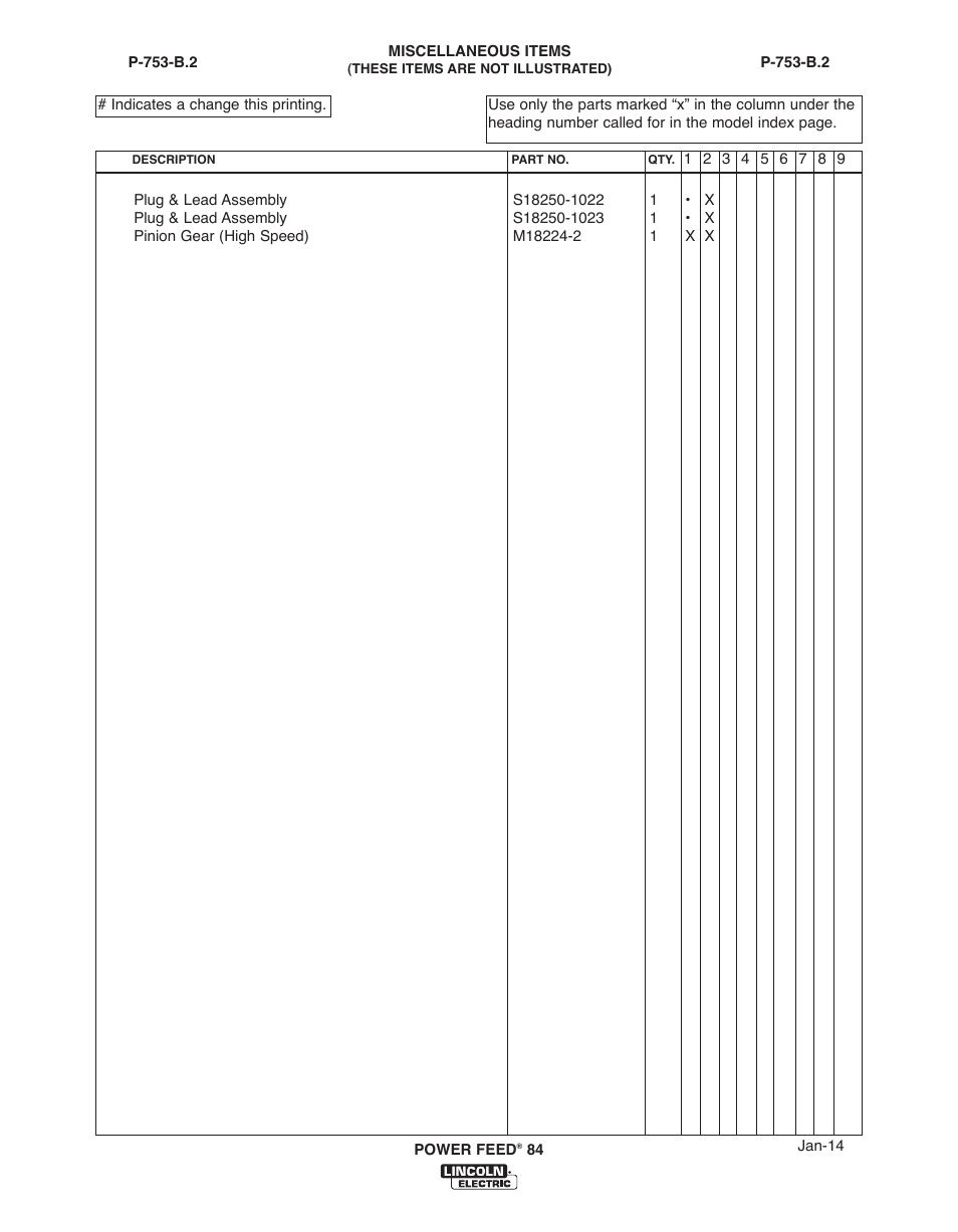 Lincoln Electric IM10178 POWER FEED 84 U.I. CONTROL BOX User Manual | Page 119 / 136