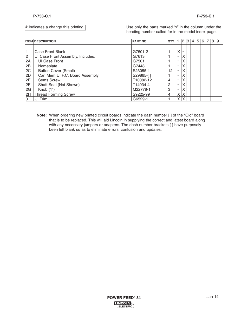 Lincoln Electric IM10178 POWER FEED 84 U.I. CONTROL BOX User Manual | Page 121 / 136