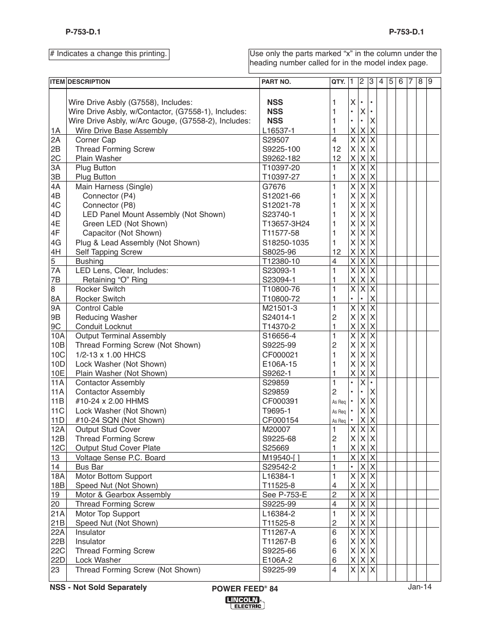 Lincoln Electric IM10178 POWER FEED 84 U.I. CONTROL BOX User Manual | Page 123 / 136