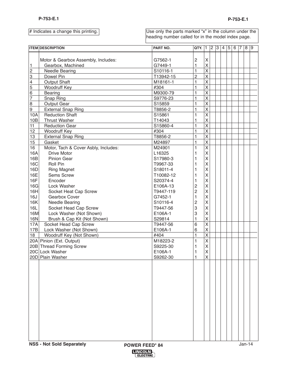 Lincoln Electric IM10178 POWER FEED 84 U.I. CONTROL BOX User Manual | Page 127 / 136
