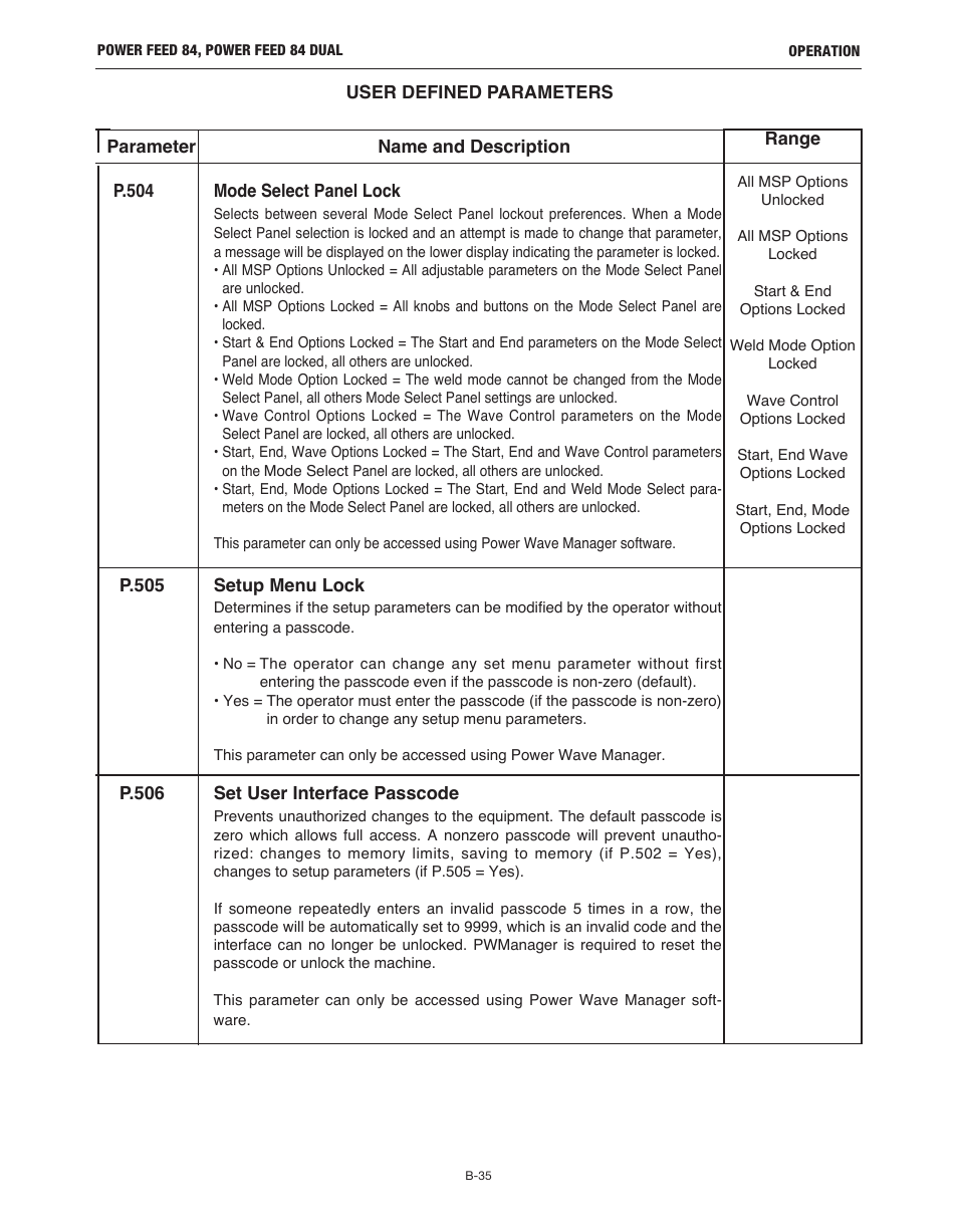 Lincoln Electric IM10178 POWER FEED 84 U.I. CONTROL BOX User Manual | Page 71 / 136