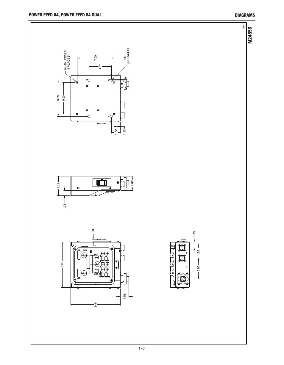 Diagrams power feed 84, power feed 84 dual | Lincoln Electric IM10178 POWER FEED 84 U.I. CONTROL BOX User Manual | Page 86 / 136