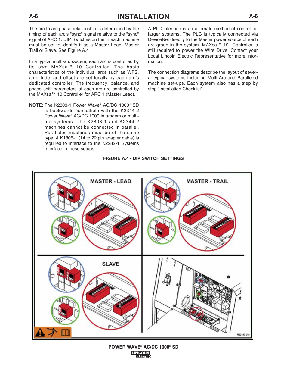 Installation | Lincoln Electric IM10022 POWER WAVE AC_DC 1000 SD User Manual | Page 15 / 54