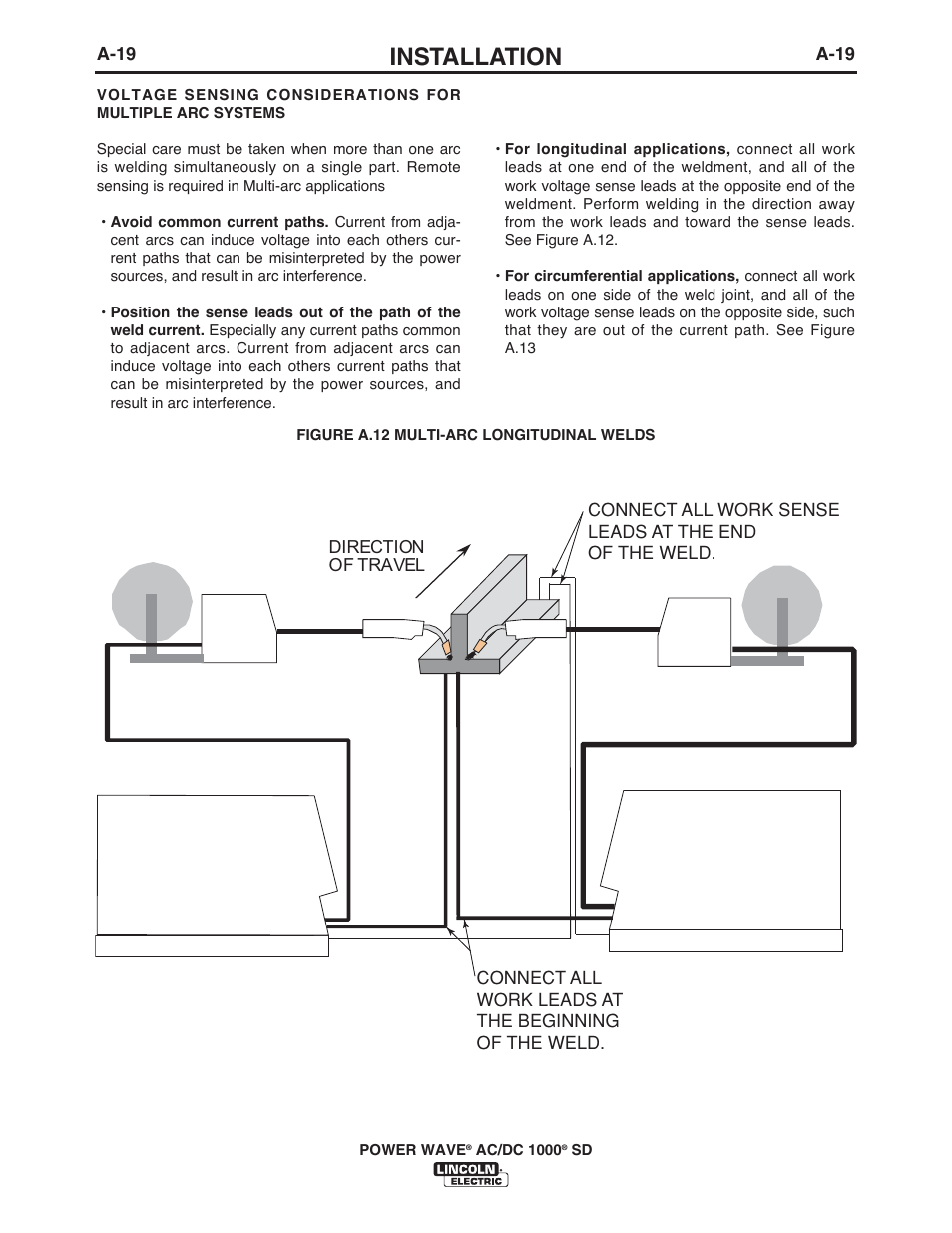 Installation | Lincoln Electric IM10022 POWER WAVE AC_DC 1000 SD User Manual | Page 28 / 54