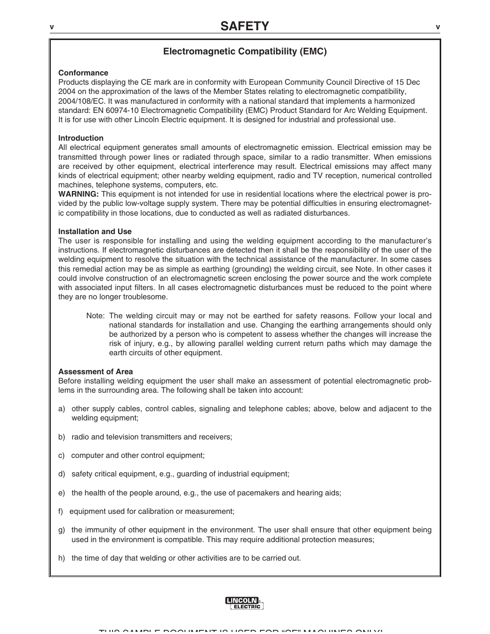 Safety | Lincoln Electric IM10022 POWER WAVE AC_DC 1000 SD User Manual | Page 6 / 54