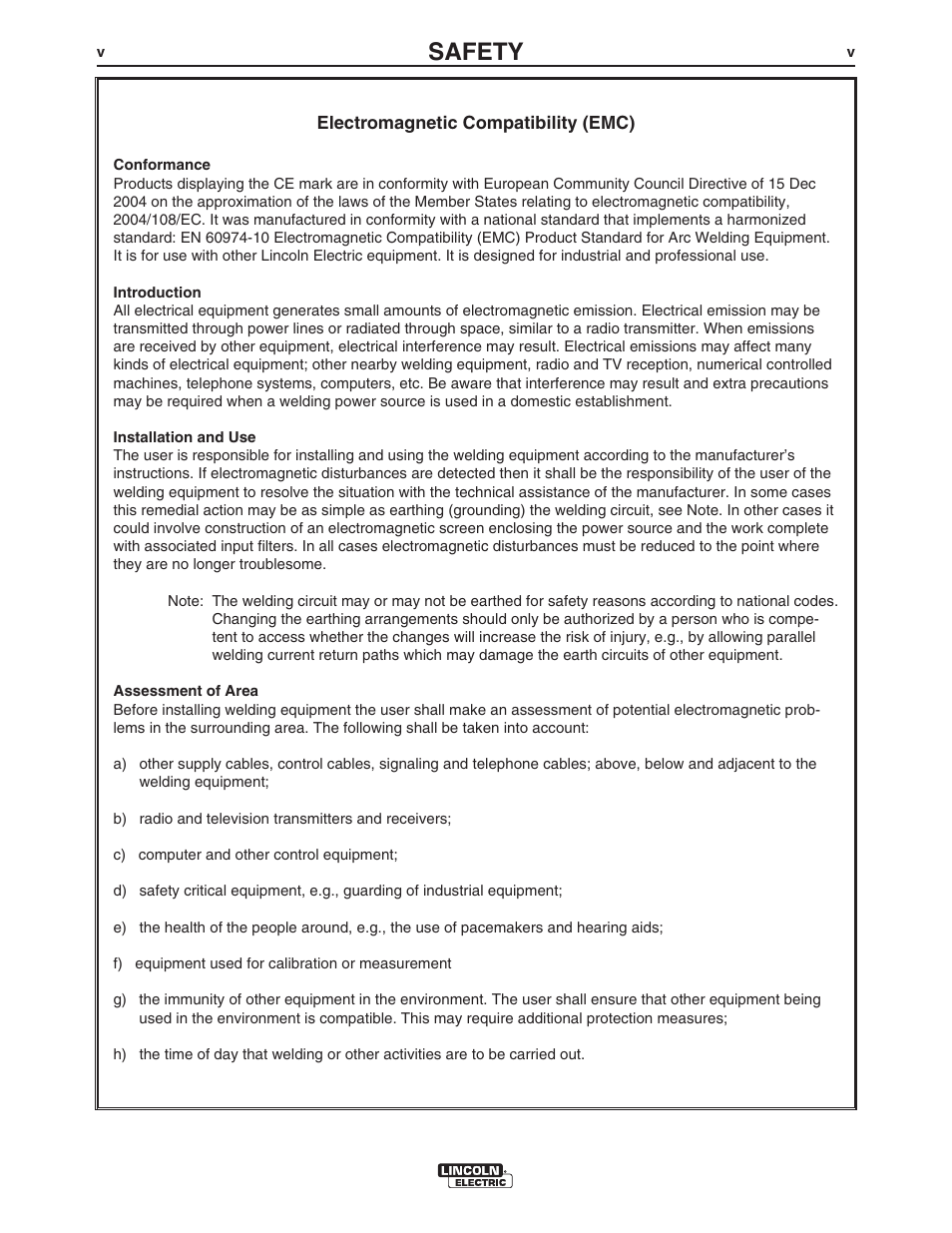 Safety | Lincoln Electric IM10029 POWER WAVE S350CE User Manual | Page 6 / 43