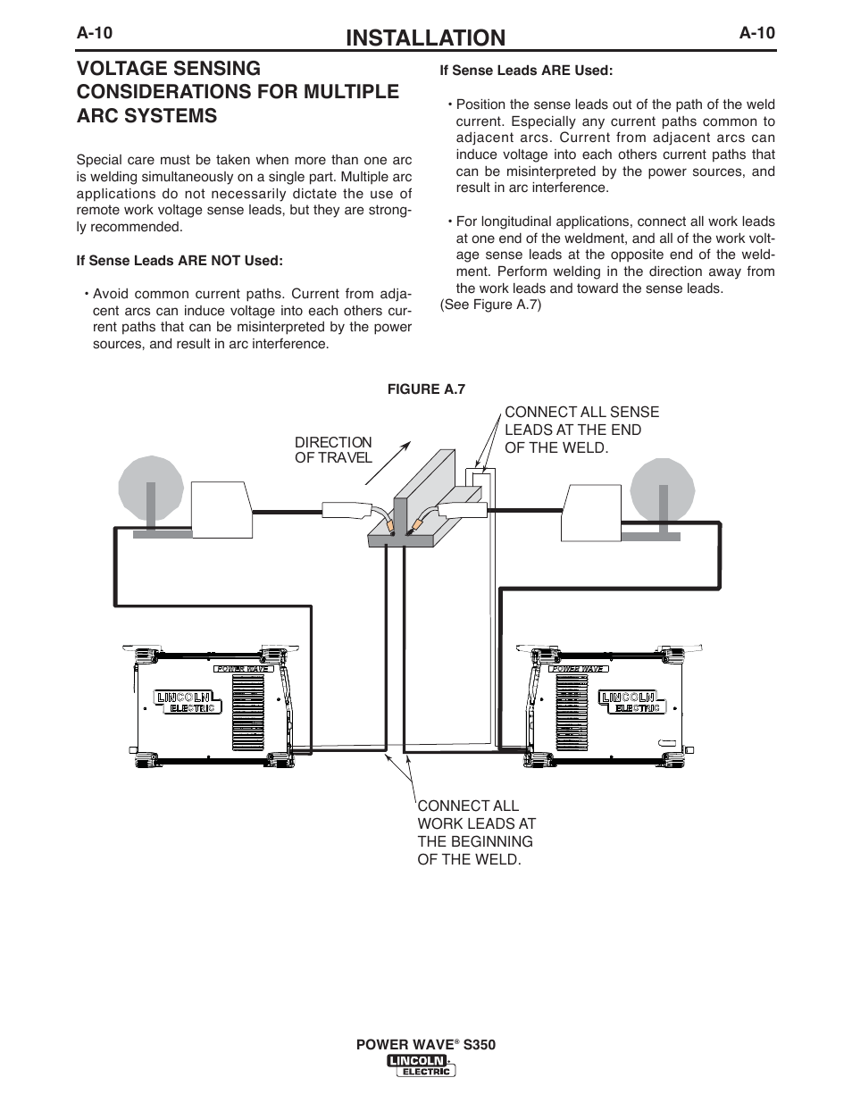 Installation | Lincoln Electric IM10061 POWER WAVE S350 User Manual | Page 17 / 42