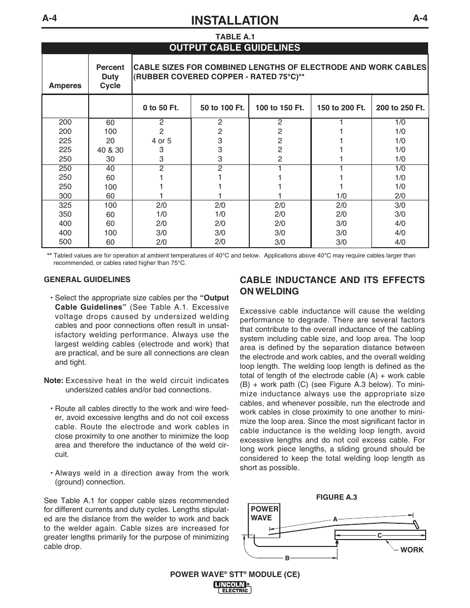 Installation | Lincoln Electric IM10057 POWER WAVE STT MODULE (CE) User Manual | Page 13 / 34