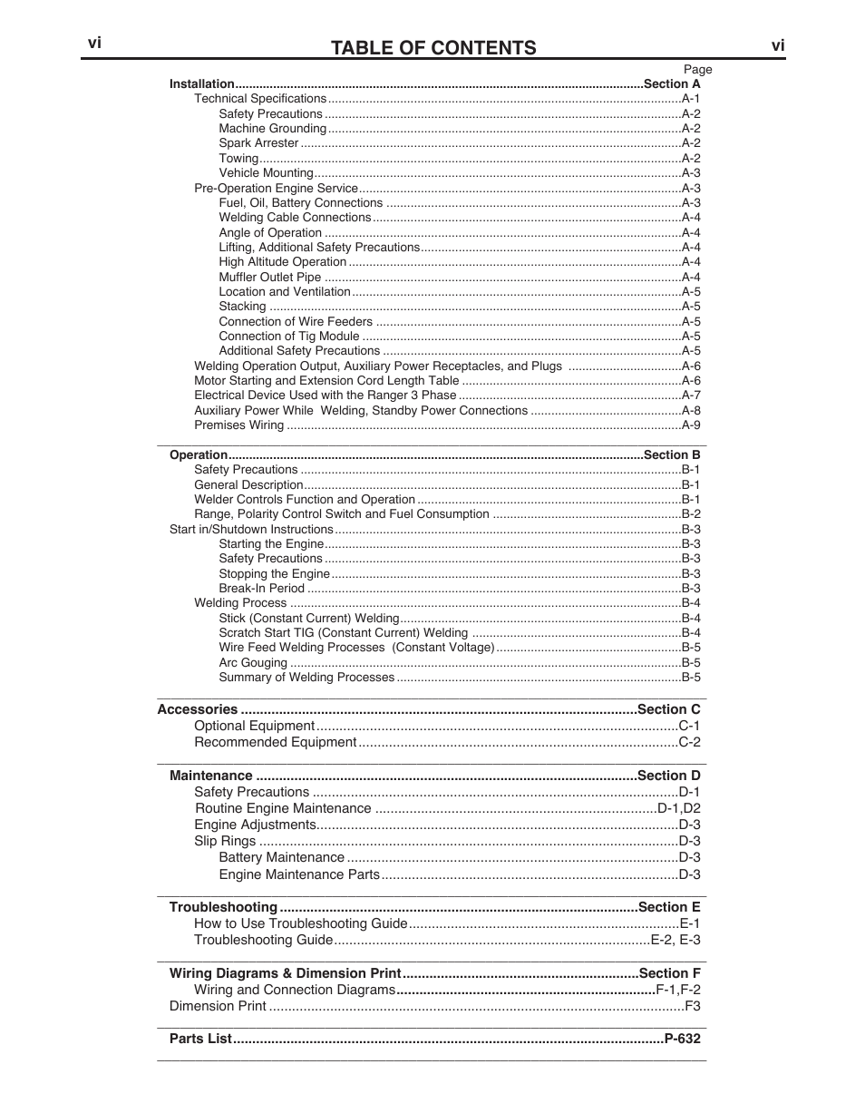 Lincoln Electric IM10030 RANGER 3 PHASE User Manual | Page 7 / 36