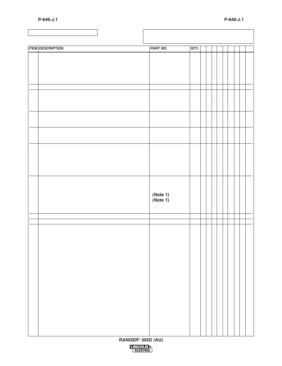 Lincoln Electric IM10053 RANGER 305 D (AU) User Manual | Page 67 / 72