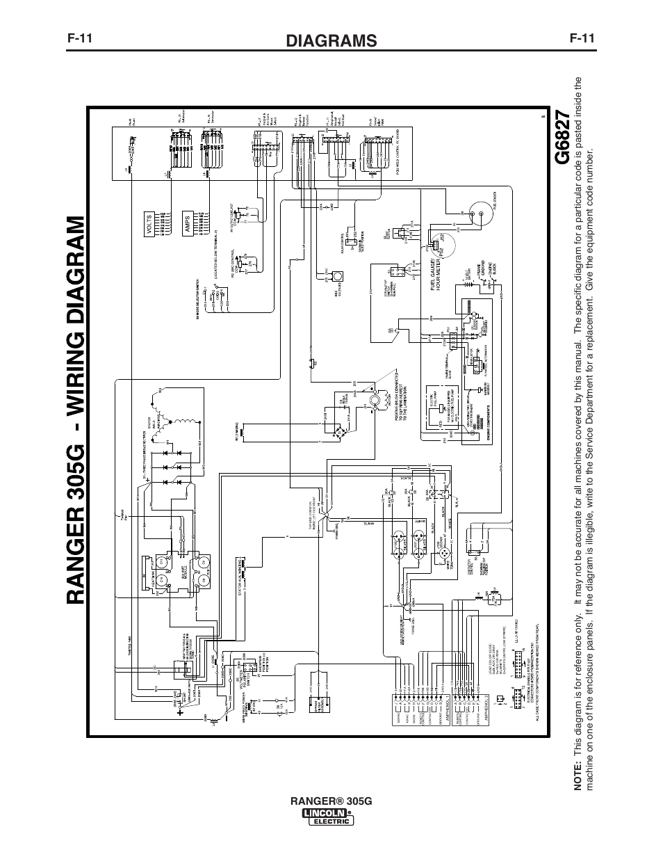 Diagrams | Lincoln Electric IM10042 RANGER 305 G User Manual | Page 45 / 68