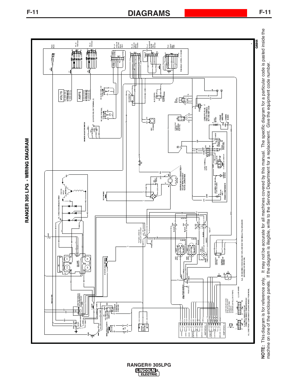 Diagrams | Lincoln Electric IM10043 RANGER 305 LPG User Manual | Page 47 / 52