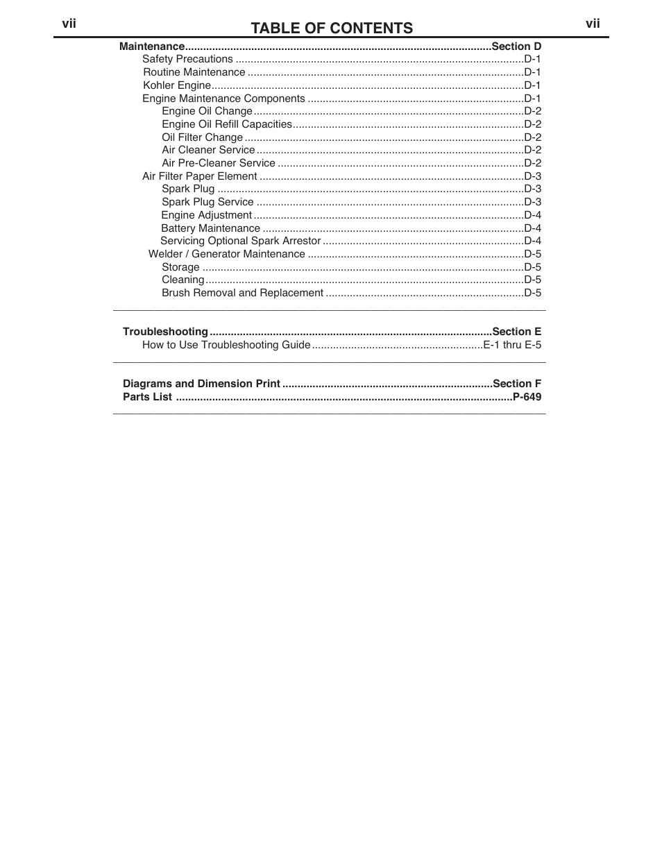 Lincoln Electric IM10043 RANGER 305 LPG User Manual | Page 8 / 52