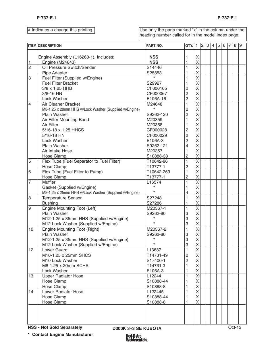 Lincoln Electric IM10156 RED-D-ARC D300K 3+3 SE User Manual | Page 37 / 60